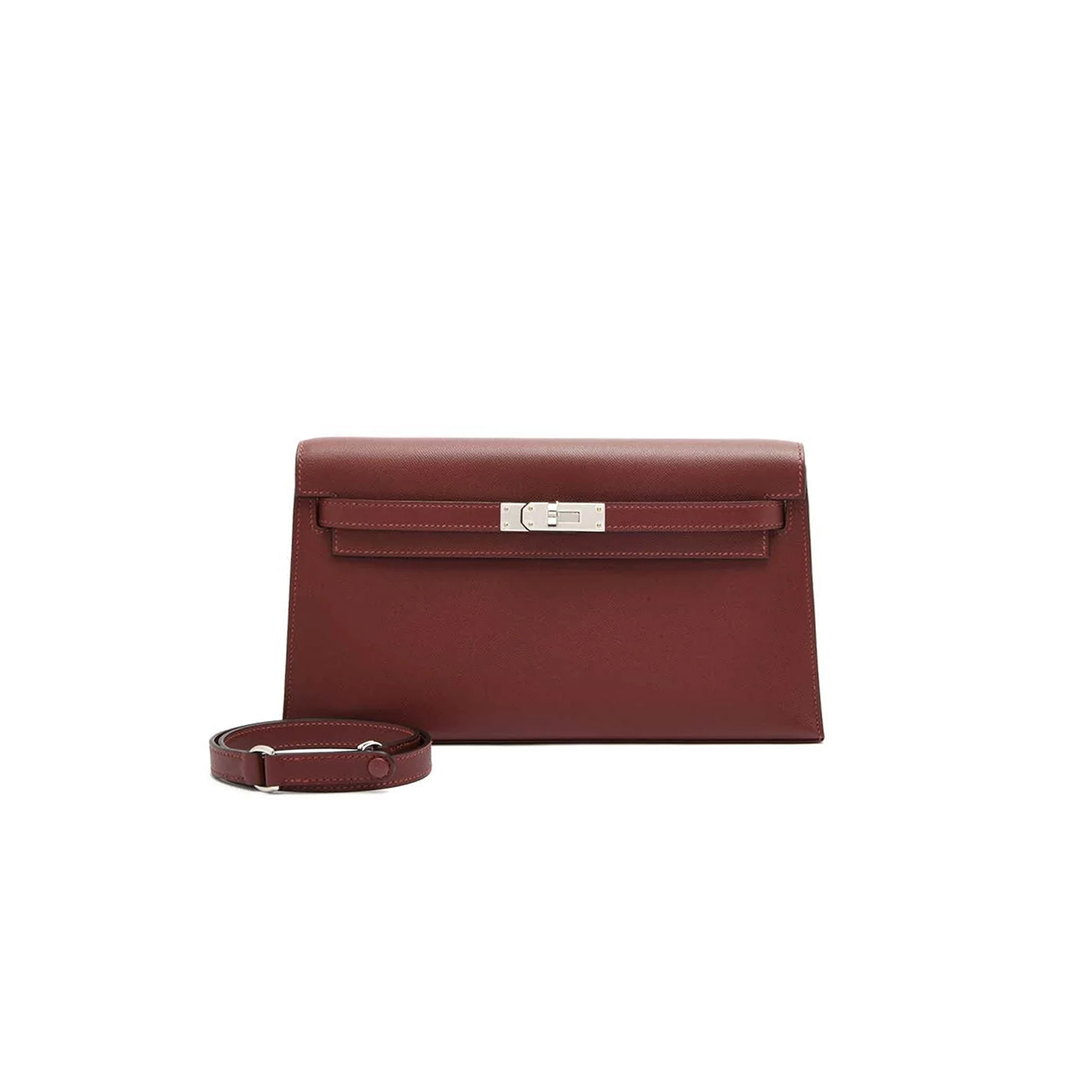 H**mes master kelly elan madame leather with palladium hardware (27.5*15*5cm)